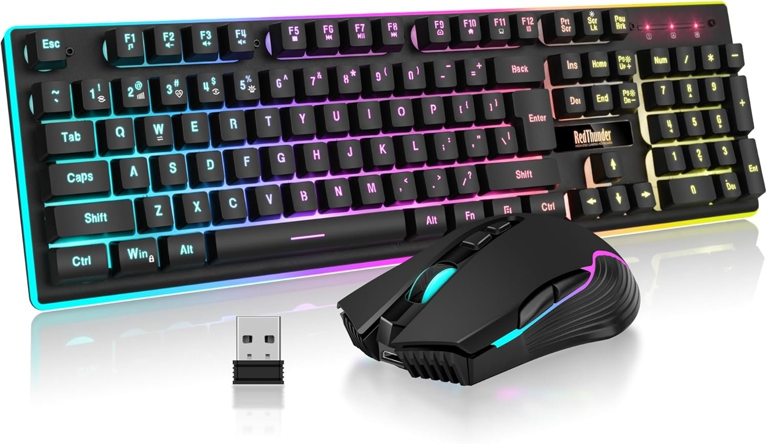 RedThunder K10 Mechanical Keyboard and Wireless Mouse Combo